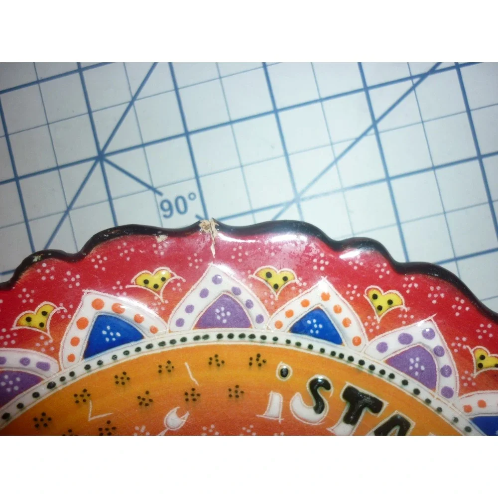 Istanbul Ayasofya Handmade Yorukoglu Cini Turkish Ceramic Decorative Plate 7